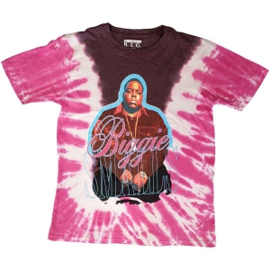 Biggie Smalls - Neon Glow Uni Pink Dip-Dye i gruppen MERCHANDISE / T-shirt / Hip Hop-Rap hos Bengans Skivbutik AB (5529455r)