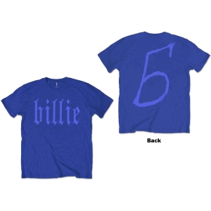 Billie Eilish - Billie 5 Uni Blue i gruppen MERCH / T-Shirt / Rockoff_Nya April24 hos Bengans Skivbutik AB (5529471r)