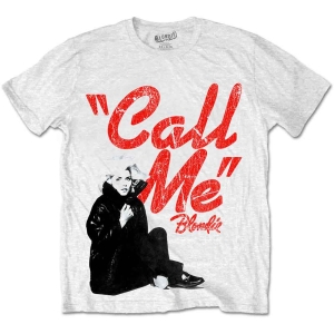 Blondie - Call Me Uni Wht i gruppen MERCH / T-Shirt / Rockoff_Nya April24 hos Bengans Skivbutik AB (5529797r)