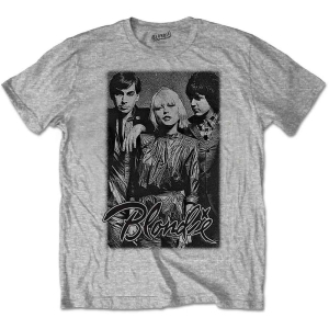 Blondie - Band Promo Uni Grey i gruppen MERCH / T-Shirt / Rockoff_Nya April24 hos Bengans Skivbutik AB (5529801r)