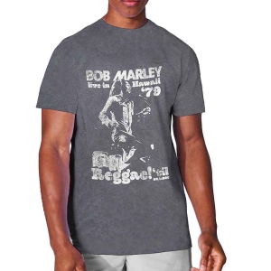 Bob Marley - Hawaii Snow Wash Uni Char i gruppen MERCHANDISE / T-shirt / Reggae hos Bengans Skivbutik AB (5529820r)