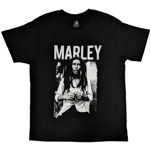 Bob Marley - Marley B&W Uni Bl i gruppen MERCHANDISE / T-shirt / Reggae hos Bengans Skivbutik AB (5529823r)