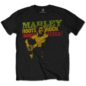 Bob Marley - Roots, Rock, Reggae Uni Bl i gruppen MERCHANDISE / T-shirt / Reggae hos Bengans Skivbutik AB (5529826r)