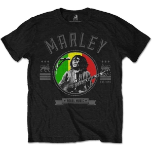 Bob Marley - Rebel Music Seal Uni Bl i gruppen MERCHANDISE / T-shirt / Reggae hos Bengans Skivbutik AB (5529827r)