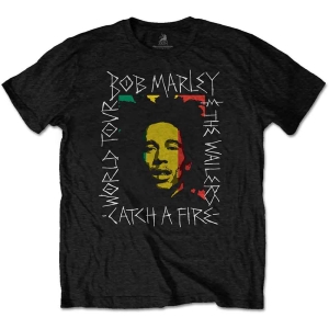 Bob Marley - Rasta Scratch Uni Bl i gruppen MERCHANDISE / T-shirt / Reggae hos Bengans Skivbutik AB (5529830r)