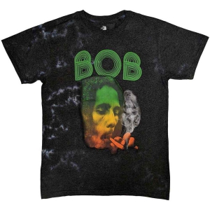 Bob Marley - Smoke Gradient Uni Grey Dip-Dye i gruppen MERCHANDISE / T-shirt / Reggae hos Bengans Skivbutik AB (5529832r)