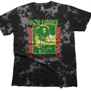 Bob Marley - Exodus Tie-Dye Uni Bl Dip-Dye i gruppen MERCHANDISE / T-shirt / Reggae hos Bengans Skivbutik AB (5529839r)