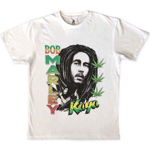 Bob Marley - Kaya Illustration Uni Wht i gruppen MERCHANDISE / T-shirt / Reggae hos Bengans Skivbutik AB (5530194r)