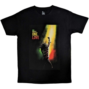 Bob Marley - One Love Movie Poster Uni Bl i gruppen MERCHANDISE / T-shirt / Reggae hos Bengans Skivbutik AB (5530195r)