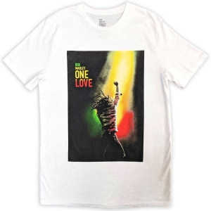 Bob Marley - One Love Movie Poster Uni Wht i gruppen MERCHANDISE / T-shirt / Reggae hos Bengans Skivbutik AB (5530196r)