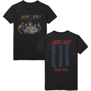 Bon Jovi - Tour '84 Uni Bl i gruppen MERCH / T-Shirt / Rockoff_Nya April24 hos Bengans Skivbutik AB (5530205r)