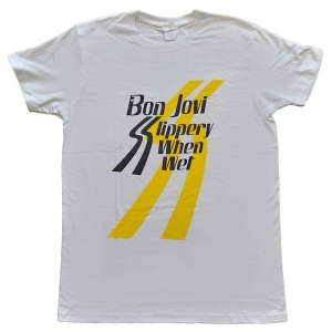 Bon Jovi - Slippery When Wet Uni Wht i gruppen MERCH / T-Shirt / Rockoff_Nya April24 hos Bengans Skivbutik AB (5530209r)