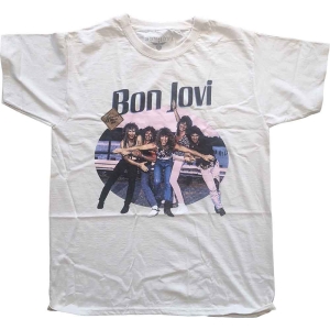 Bon Jovi - Breakout Uni Natrl i gruppen MERCH / T-Shirt / Rockoff_Nya April24 hos Bengans Skivbutik AB (5530210r)