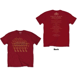 David Bowie - Phoenix Festival Uni Red i gruppen MERCH / T-Shirt / Rockoff_Nya April24 hos Bengans Skivbutik AB (5530220r)