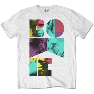 David Bowie - Colour Sax Uni Wht i gruppen MERCH / T-Shirt / Rockoff_Nya April24 hos Bengans Skivbutik AB (5530245r)