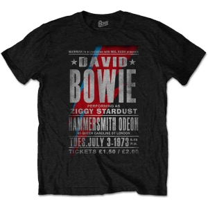 David Bowie - Hammersmith Odeon Uni Bl i gruppen MERCH / T-Shirt / Rockoff_Nya April24 hos Bengans Skivbutik AB (5530254r)