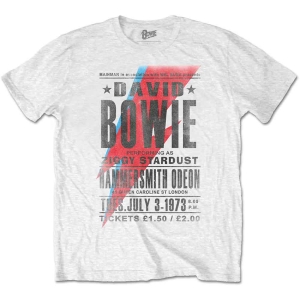 David Bowie - Hammersmith Odeon Uni Wht i gruppen MERCH / T-Shirt / Rockoff_Nya April24 hos Bengans Skivbutik AB (5530255r)