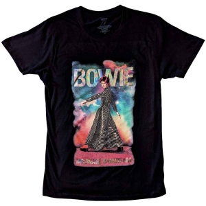 David Bowie - Moonage 11 Fade Glitter Uni Bl i gruppen MERCH / T-Shirt / Rockoff_Nya April24 hos Bengans Skivbutik AB (5530632r)