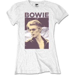 David Bowie - Packaged Smoking Lady Wht i gruppen MERCH / T-Shirt / Rockoff_Nya April24 hos Bengans Skivbutik AB (5530637r)