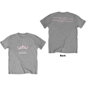 Blackpink - The Album - Crown Uni Grey i gruppen MERCH / T-Shirt / Rockoff_Nya April24 hos Bengans Skivbutik AB (5530640r)