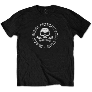 Black Rebel Motorcycle Club - Piston Skull Uni Bl i gruppen MERCH / T-Shirt / Rockoff_Nya April24 hos Bengans Skivbutik AB (5530648r)