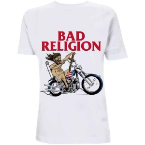 Bad Religion - American Jesus Uni Wht i gruppen MERCH / T-Shirt / Rockoff_Nya April24 hos Bengans Skivbutik AB (5530650r)