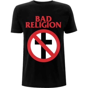 Bad Religion - Classic Buster Cross Uni Bl i gruppen MERCH / T-Shirt / Rockoff_Nya April24 hos Bengans Skivbutik AB (5530651r)