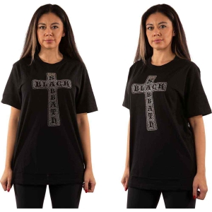 Black Sabbath - Cross Diamante Uni Bl i gruppen MERCH / T-Shirt / Rockoff_Nya April24 hos Bengans Skivbutik AB (5530675r)