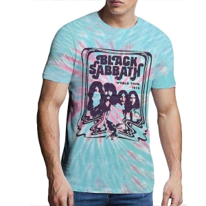 Black Sabbath - World Tour '78 Uni Green Dip-Dye i gruppen MERCH / T-Shirt / Rockoff_Nya April24 hos Bengans Skivbutik AB (5530686r)