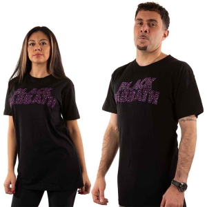 Black Sabbath - Wavy Logo Diamante Uni Bl i gruppen MERCH / T-Shirt / Rockoff_Nya April24 hos Bengans Skivbutik AB (5530689r)