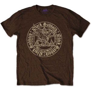 Black Sabbath - Henry Pyramid Emblem Uni Brown i gruppen MERCH / T-Shirt / Rockoff_Nya April24 hos Bengans Skivbutik AB (5530691r)