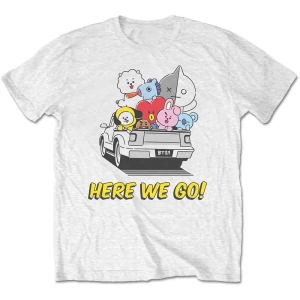 Bt21 - Here We Go Uni Wht i gruppen MERCH / T-Shirt / Rockoff_Nya April24 hos Bengans Skivbutik AB (5530774r)