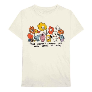 Bt21 - Hippie Flowers Uni Natrl i gruppen MERCH / T-Shirt / Rockoff_Nya April24 hos Bengans Skivbutik AB (5530779r)