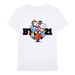 Bt21 - Dream Team Uni Wht    i gruppen MERCH / T-Shirt / Rockoff_Nya April24 hos Bengans Skivbutik AB (5530783r)