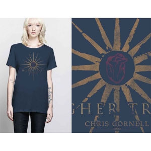 Chris Cornell - Higher Truth Lady Navy i gruppen MERCH / T-Shirt / Rockoff_Nya April24 hos Bengans Skivbutik AB (5531075r)