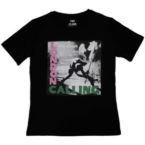 The Clash - London Calling Lady Bl i gruppen MERCH / T-Shirt / Rockoff_Nya April24 hos Bengans Skivbutik AB (5531087r)