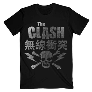 The Clash - Skull & Crossbone Uni Bl i gruppen MERCH / T-Shirt / Rockoff_Nya April24 hos Bengans Skivbutik AB (5531096r)