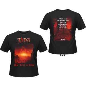 Dio - Last In Line Lyrics Uni Bl i gruppen MERCH / T-Shirt / Rockoff_Nya April24 hos Bengans Skivbutik AB (5531379r)