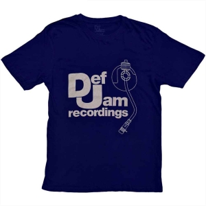 Def Jam - Logo & Stylus Uni Navy i gruppen MERCHANDISE / T-shirt / Hip Hop-Rap hos Bengans Skivbutik AB (5531381r)