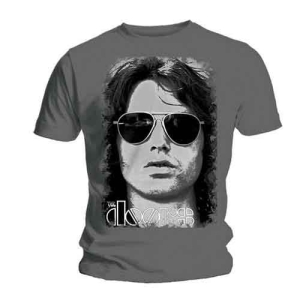 The Doors - Summer Glare Uni Grey i gruppen MERCH / T-Shirt / Rockoff_Nya April24 hos Bengans Skivbutik AB (5531390r)