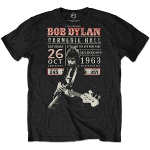 Bob Dylan - Carnegie Hall '63 Uni Bl Eco i gruppen MERCH / T-Shirt / Rockoff_Nya April24 hos Bengans Skivbutik AB (5531549r)