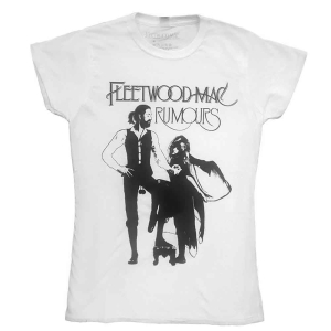 Fleetwood Mac - Rumours Lady Wht i gruppen MERCH / T-Shirt / Rockoff_Nya April24 hos Bengans Skivbutik AB (5531567r)