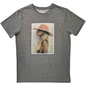 Lady Gaga - Pink Hat Uni Grey i gruppen MERCH / T-Shirt / Rockoff_Nya April24 hos Bengans Skivbutik AB (5531571r)