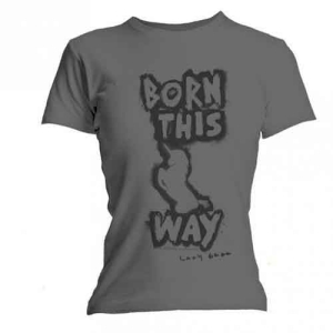 Lady Gaga - Born This Way Lady Grey i gruppen MERCH / T-Shirt / Rockoff_Nya April24 hos Bengans Skivbutik AB (5531572r)