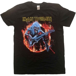 Iron Maiden - Fear Live Flames Uni Bl i gruppen MERCH / T-Shirt / Rockoff_Nya April24 hos Bengans Skivbutik AB (5532234r)