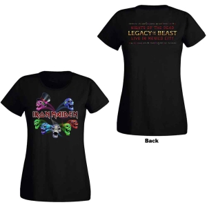 Iron Maiden - Lotb Live Album Skulls Lady Bl i gruppen MERCH / T-Shirt / Rockoff_Nya April24 hos Bengans Skivbutik AB (5532239r)