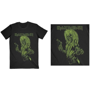 Iron Maiden - One Colour Eddie Uni Bl i gruppen MERCH / T-Shirt / Rockoff_Nya April24 hos Bengans Skivbutik AB (5532240r)