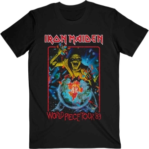 Iron Maiden - World Piece Tour '83 V1 Uni Bl i gruppen MERCH / T-Shirt / Rockoff_Nya April24 hos Bengans Skivbutik AB (5532252r)