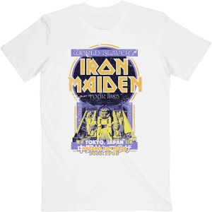 Iron Maiden - Powerslave Japan Flyer Uni Wht i gruppen MERCH / T-Shirt / Rockoff_Nya April24 hos Bengans Skivbutik AB (5532257r)