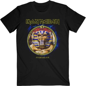 Iron Maiden - Powerslave Mummy Circle Uni Bl i gruppen MERCH / T-Shirt / Rockoff_Nya April24 hos Bengans Skivbutik AB (5532261r)